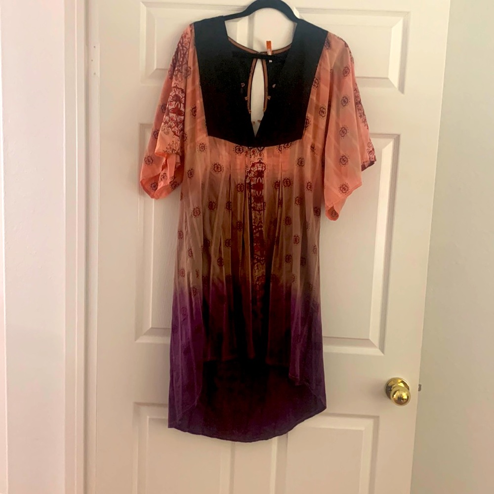 Free People Dress, missing suede rope to close front.